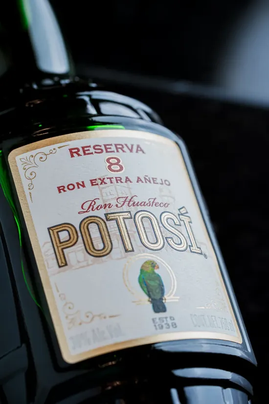 Etiqueta de Ron Potosí Extra Añejo